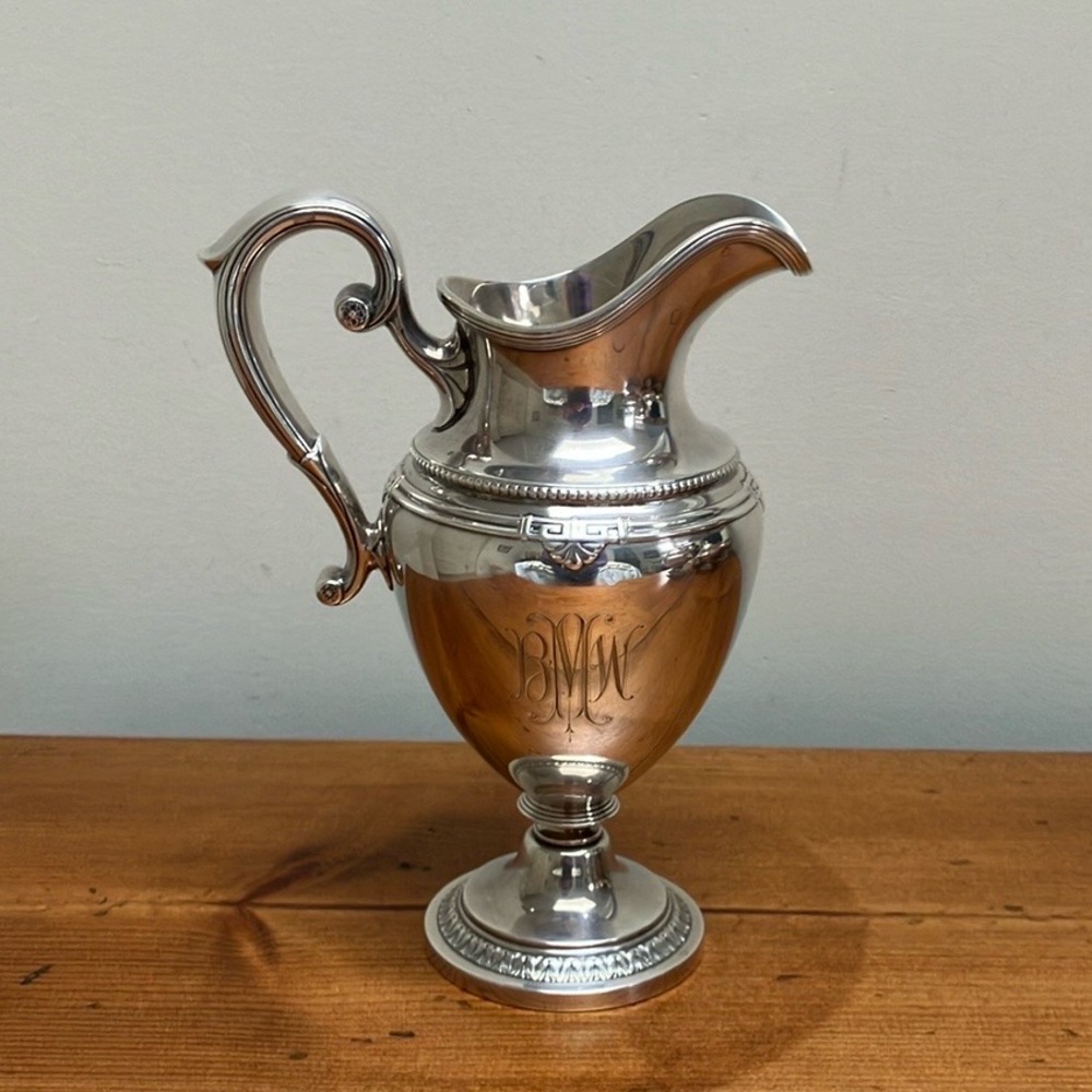 Vintage Gorham Sterling Silver Shamrock V Cream Ewer